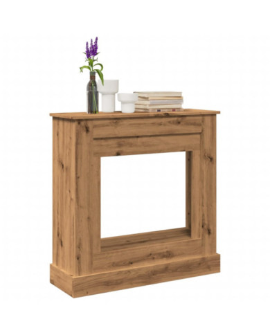  Cadre de cheminée chêne artisanal 90x30x90 cm bois ingénierie | Mobilier & Déco