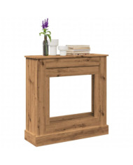  Cadre de cheminée chêne artisanal 90x30x90 cm bois ingénierie | Mobilier & Déco