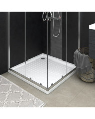 Receveur de douche avec picots Blanc 80x80x4 cm ABS | Mobilier & Déco