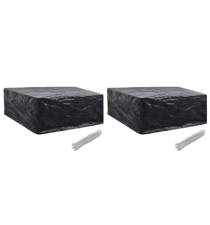 Housses de salon de jardin 2 pcs 10 œillets 260x260x90 cm | Mobilier & Déco