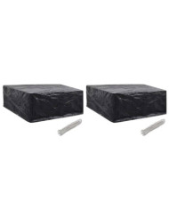 Housses de salon de jardin 2 pcs 10 œillets 260x260x90 cm | Mobilier & Déco