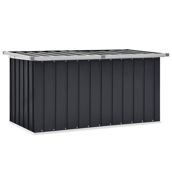 Boîte de rangement de jardin Anthracite 129x67x65 cm | Mobilier & Déco