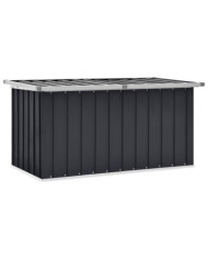 Boîte de rangement de jardin Anthracite 129x67x65 cm | Mobilier & Déco