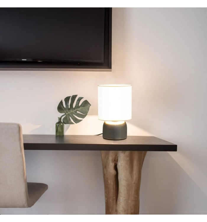 Lampes de table 2 pcs Bouton tactile Blanc E14 | Mobilier & Déco