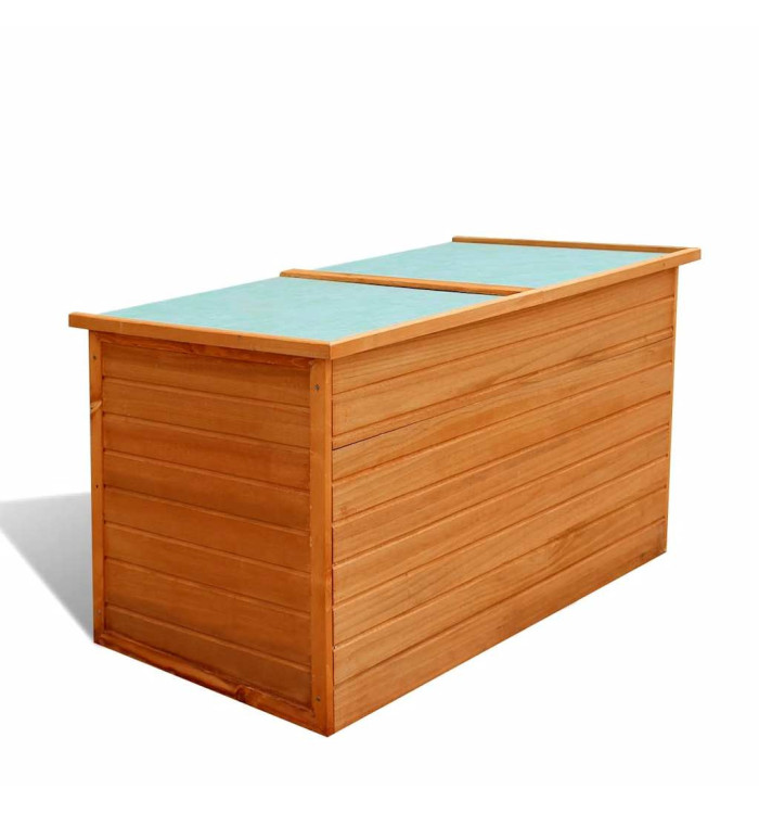 Boîte de rangement de jardin 126x72x72 cm Bois | Mobilier & Déco