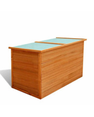 Boîte de rangement de jardin 126x72x72 cm Bois | Mobilier & Déco