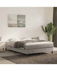 Matelas de lit à ressorts ensachés Gris clair 140x200x20 cm | Mobilier & Déco