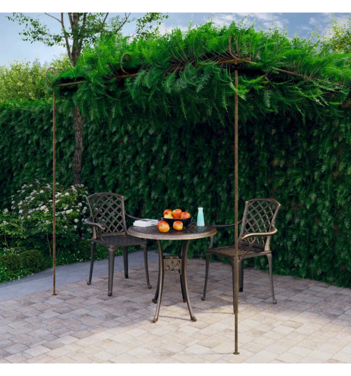 Pergola de jardin Marron antique 3x3x2,5 m Fer | Mobilier & Déco