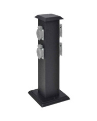 Pilier de prise de jardin noir | Mobilier & Déco