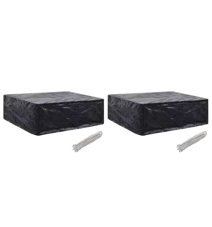 Housses de salon de jardin 2 pcs 8 œillets 250x210x90 cm | Mobilier & Déco