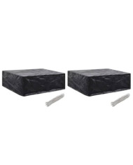 Housses de salon de jardin 2 pcs 8 œillets 250x210x90 cm | Mobilier & Déco