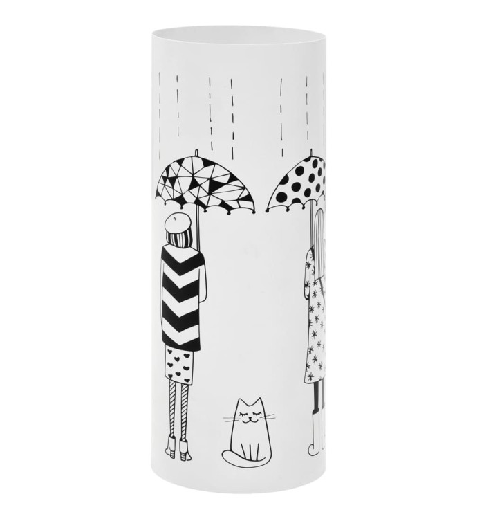 Porte-parapluie Femmes Acier Blanc | Mobilier & Déco