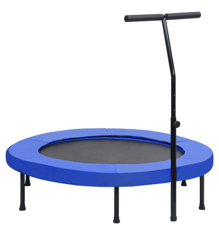 Trampoline de fitness avec poignée et coussin de sécurité 122cm | Mobilier & Déco