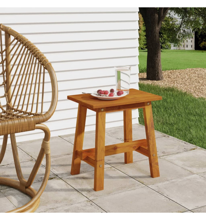 Tabouret 45x29x45 cm Rectangulaire Bois d'acacia solide | Mobilier & Déco