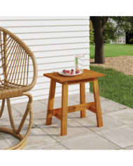 Tabouret 45x29x45 cm Rectangulaire Bois d'acacia solide | Mobilier & Déco