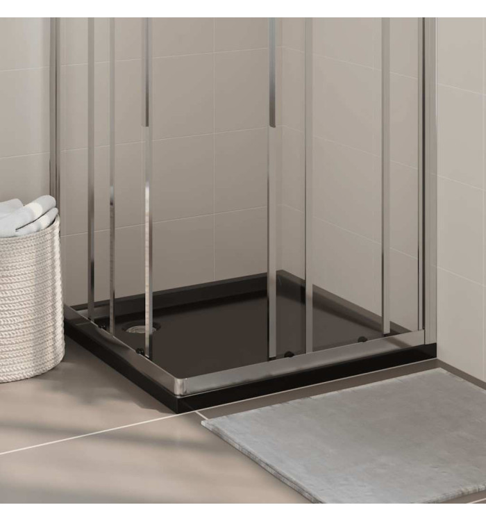 Receveur de douche carré ABS Noir 80x80 cm | Mobilier & Déco