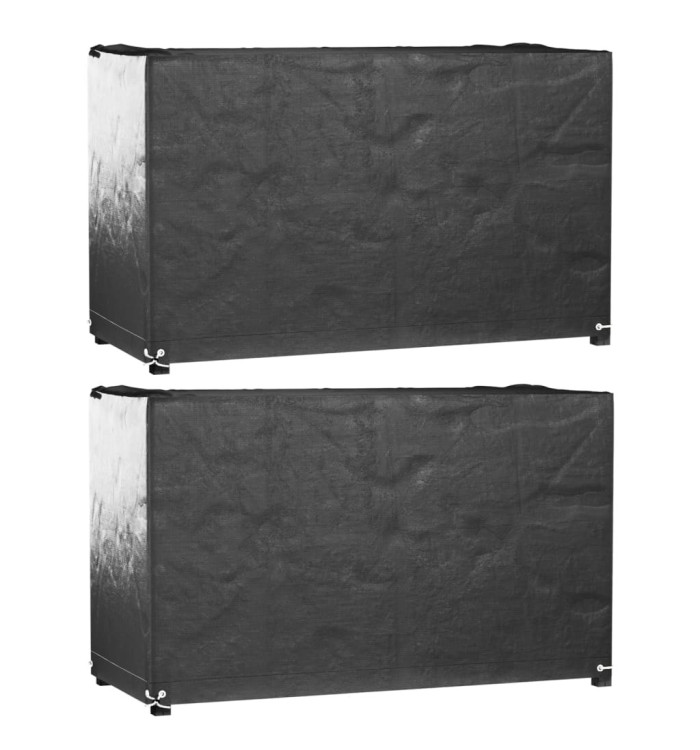 Housses salon de jardin 2pcs 8œillets 170x94x70cm rectangulaire | Mobilier & Déco