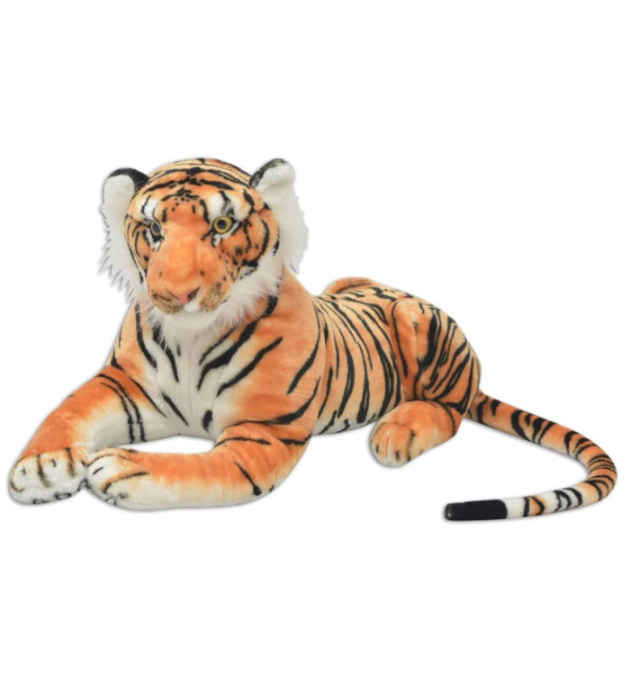 Tigre en peluche Marron XXL | Mobilier & Déco