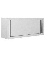 Armoire de cuisine avec portes coulissantes 120x40x50 cm Inox | Mobilier & Déco