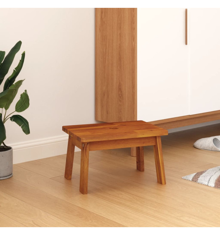 Tabouret-escabeau 38x26x22 cm Bois d'acacia solide | Mobilier & Déco