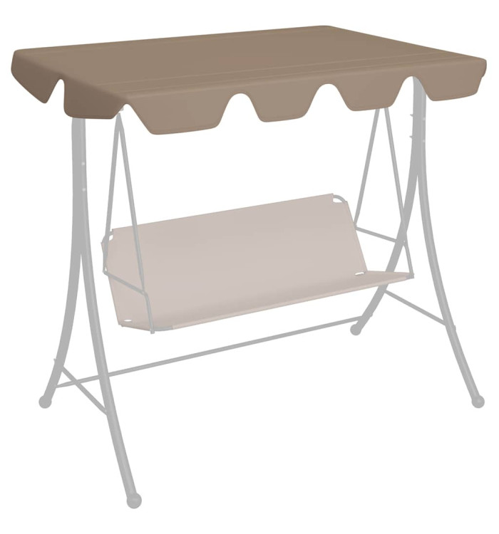 Toit de rechange de balançoire taupe 188/168x145/110 cm | Mobilier & Déco