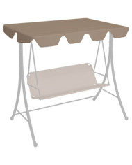 Toit de rechange de balançoire taupe 188/168x145/110 cm | Mobilier & Déco