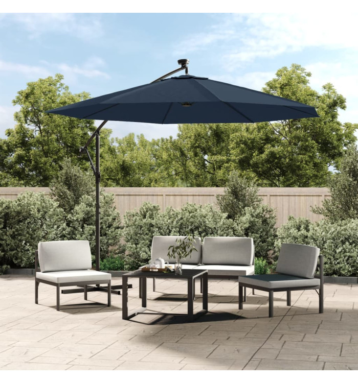 Tissu de remplacement pour parasol déporté Bleu 350 cm | Mobilier & Déco