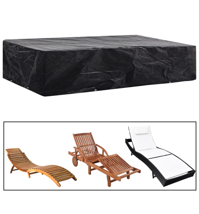 Housse de chaise de jardin 8 œillets 218 x 77 x 55 cm | Mobilier & Déco