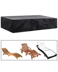 Housse de chaise de jardin 8 œillets 218 x 77 x 55 cm | Mobilier & Déco
