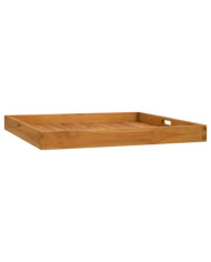 Plateau de service 70x70 cm Bois de teck massif | Mobilier & Déco