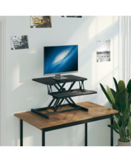 Bureau de travail réglable 60x40x(13-41,5) cm Acier et bois | Mobilier & Déco