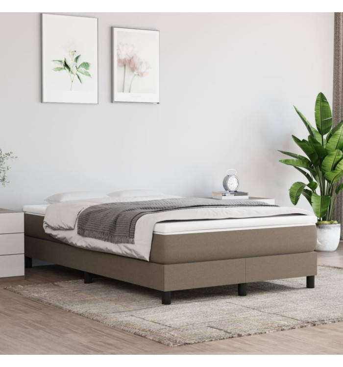 Matelas de lit à ressorts ensachés Taupe 120x200x20 cm Tissu | Mobilier & Déco