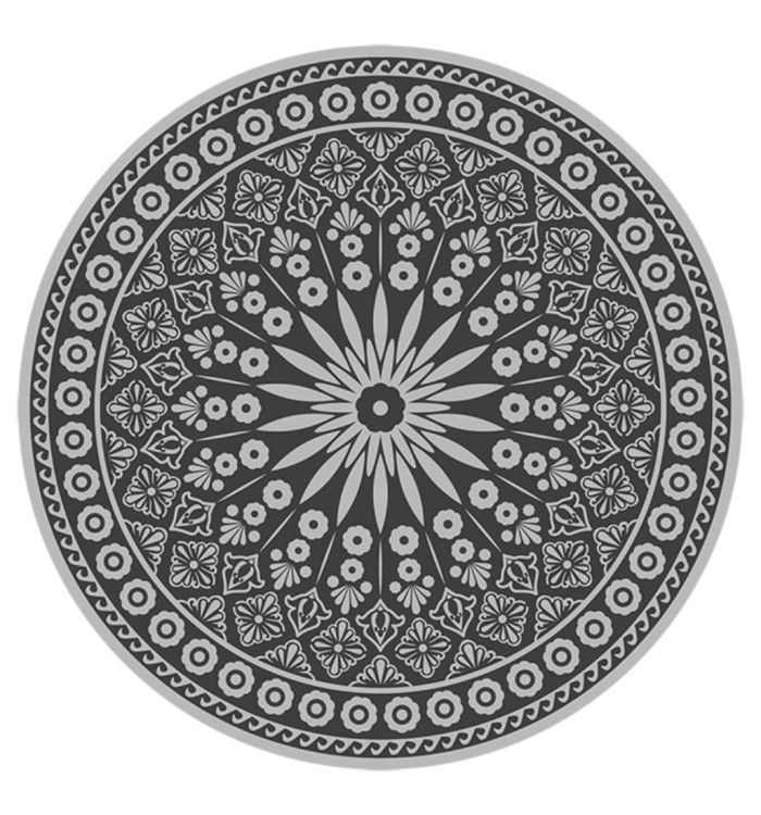 Esschert Design Tapis d'extérieur Diamètre 170 cm | Mobilier & Déco