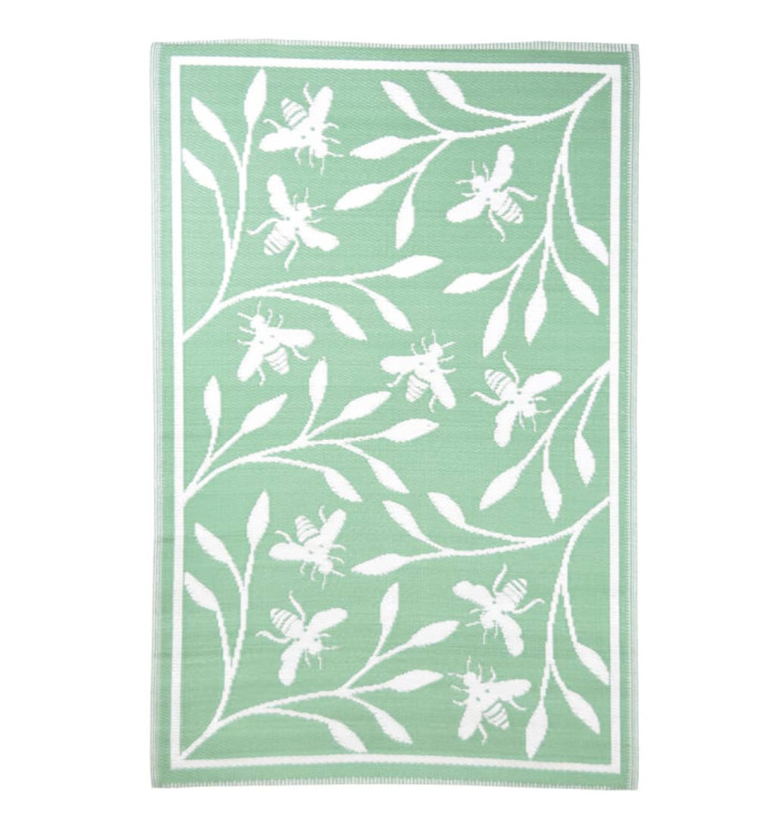Esschert Design Tapis d'extérieur 182x122 cm Motif d'abeille | Mobilier & Déco