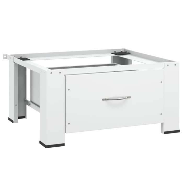 Socle pour machine à laver avec tiroir Blanc | Mobilier & Déco