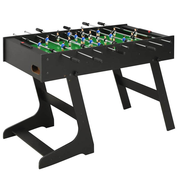 Table de football pliante 121 x 61 x 80 cm Noir | Mobilier & Déco