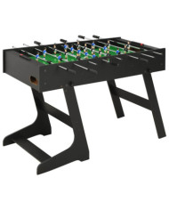 Table de football pliante 121 x 61 x 80 cm Noir | Mobilier & Déco