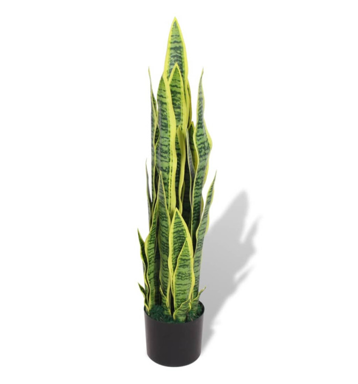 Plante artificielle avec pot Sansevière 90 cm Vert | Mobilier & Déco