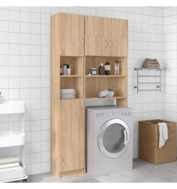 Ensemble de meuble pour machine à laver Chêne sonoma | Mobilier & Déco