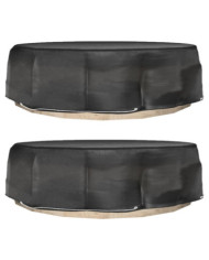 Housses pour salon îlot 2 pcs 8 œillets Ø188x50 cm rond | Mobilier & Déco