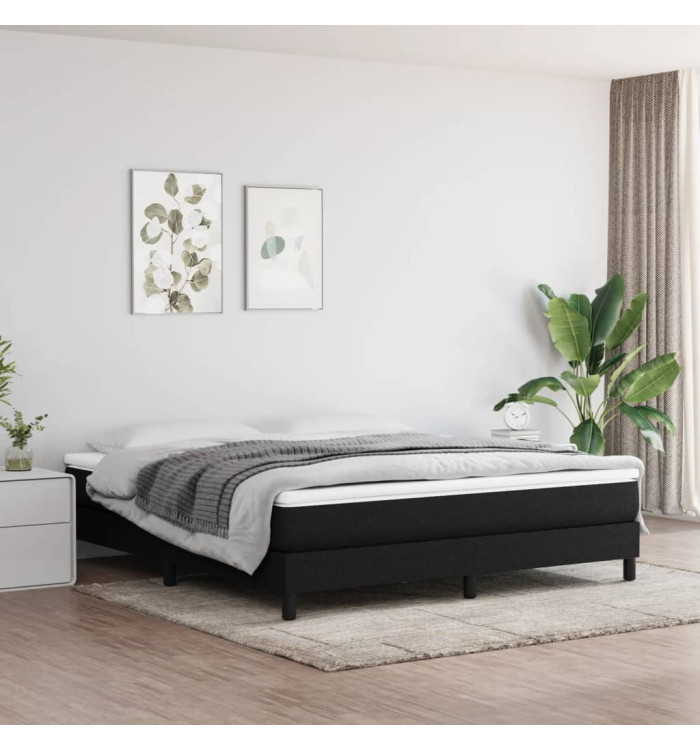 Matelas de lit à ressorts ensachés Noir 180x200x20 cm Tissu | Mobilier & Déco