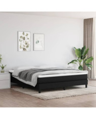 Matelas de lit à ressorts ensachés Noir 180x200x20 cm Tissu | Mobilier & Déco