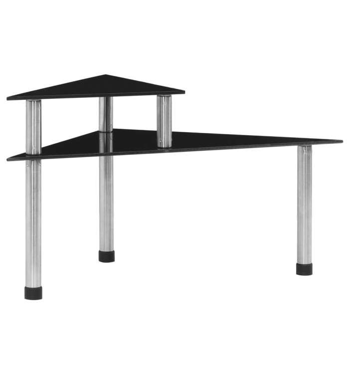 Étagère de cuisine Noir 49,5x35x26 cm Verre trempé | Mobilier & Déco