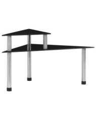 Étagère de cuisine Noir 49,5x35x26 cm Verre trempé | Mobilier & Déco