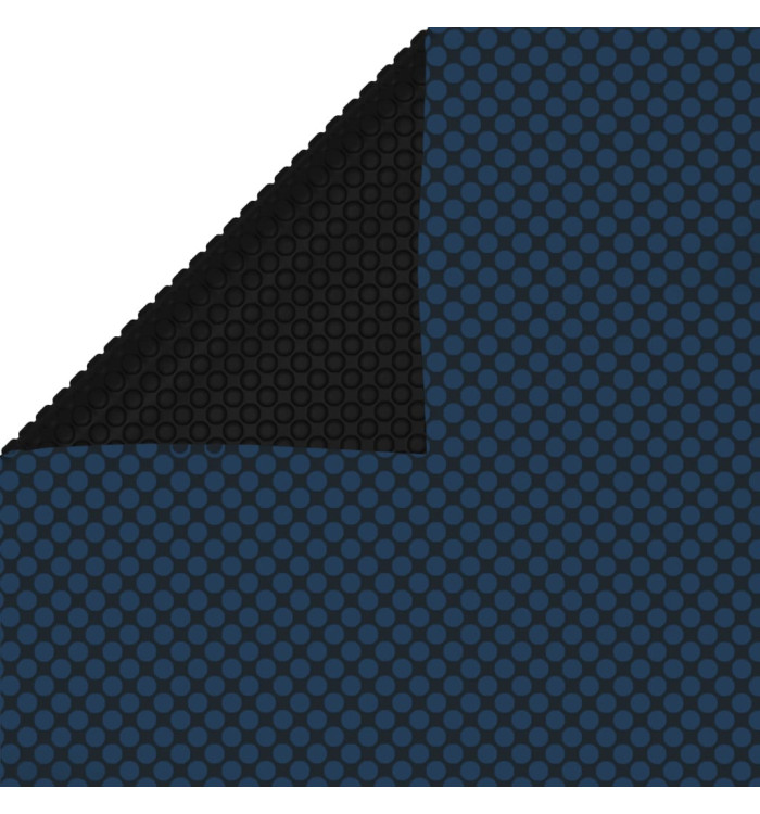 Film solaire de piscine flottant PE 975x488 cm Noir et bleu | Mobilier & Déco