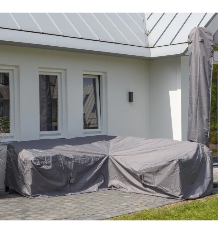 Madison Housse de meubles d'extérieur 320 x 255 x 70 cm Gauche Gris | Mobilier & Déco