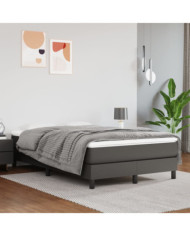 Matelas de lit à ressorts ensachés Gris 120x200x20cm Similicuir | Mobilier & Déco