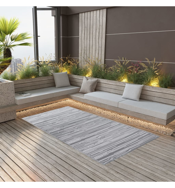 Tapis d'extérieur ARAKIL Gris 190x290 cm PP | Mobilier & Déco