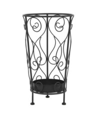 Porte-parapluie Style vintage Métal 26 x 46 cm Noir | Mobilier & Déco