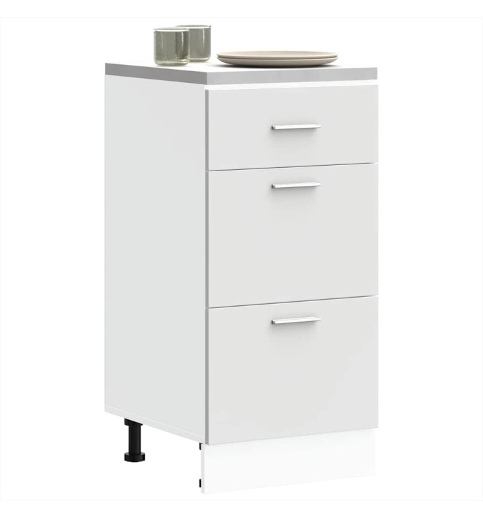 Armoire de plancher "Lyon" blanc 40x46x81,5 cm | Mobilier & Déco